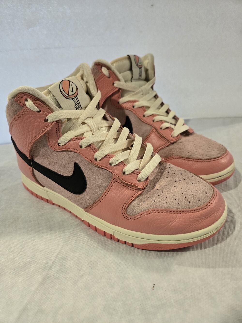 Nike Dunk High Women's Size 8 Hoops Pack Pink Shoes Sneakers